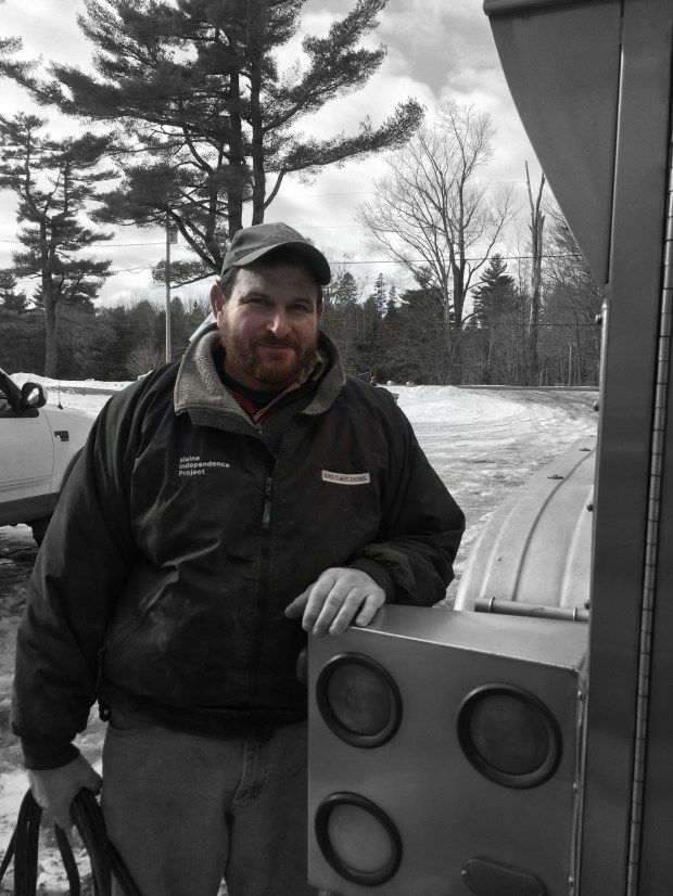 Dairy Farmer Steve Tozier of Tozier Farm in Fairfield, Maine works hard every day to help produce fresh, local, high quality milk and he sends it down the road on Karen's truck with pride. 